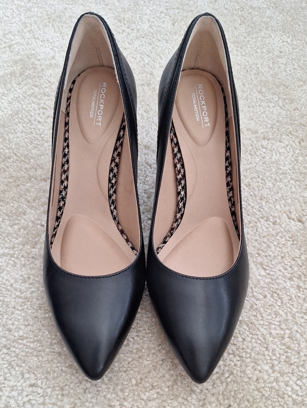 Rockport Black Leather Pointed-Toe Pumps NIB 9.5M - Picture 4 of 4